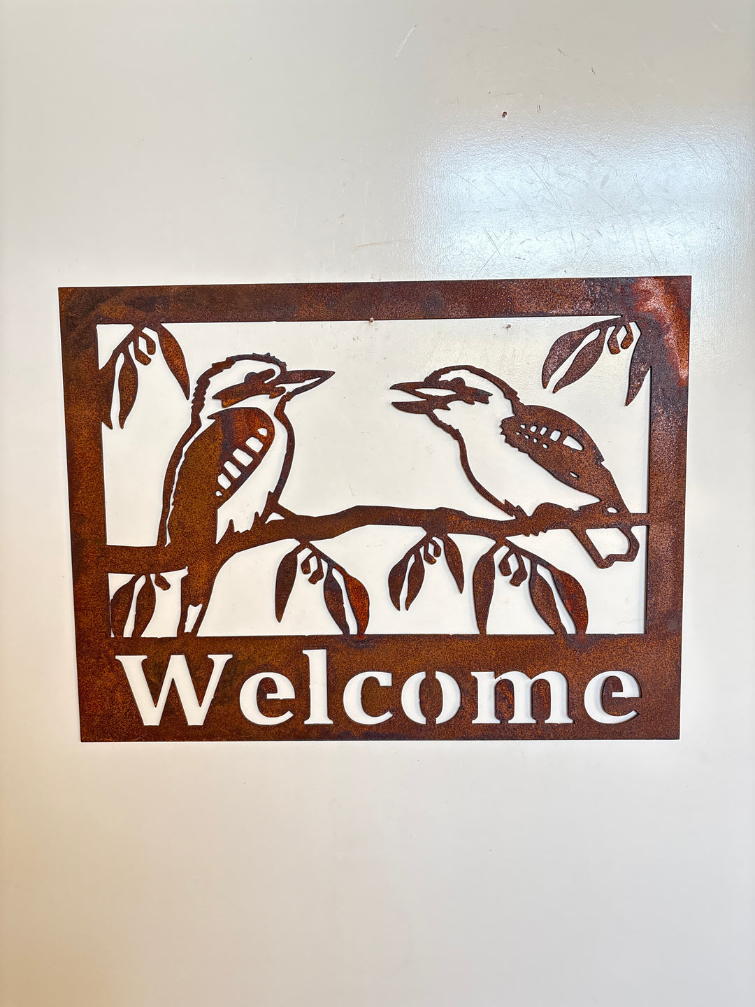 Kookaburra Welcome Sign - Metal Wall Art - Address Sign