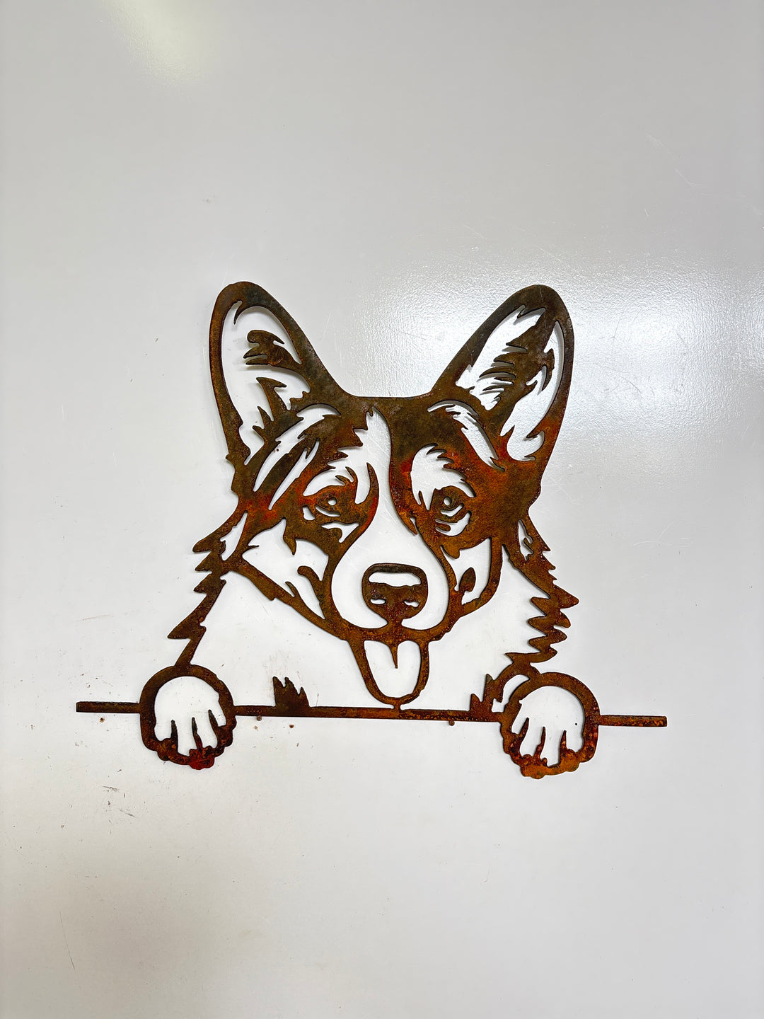 Pembroke Welsh Corgi - Dog Memorial Plaque - Metal Art