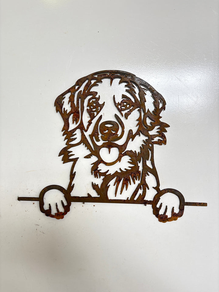 Golden Retriever - Dog Memorial Plaque - Metal Art