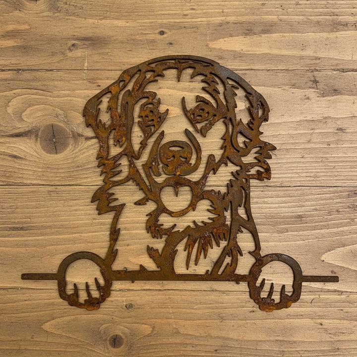 Golden Retriever - Dog Memorial Plaque - Metal Art