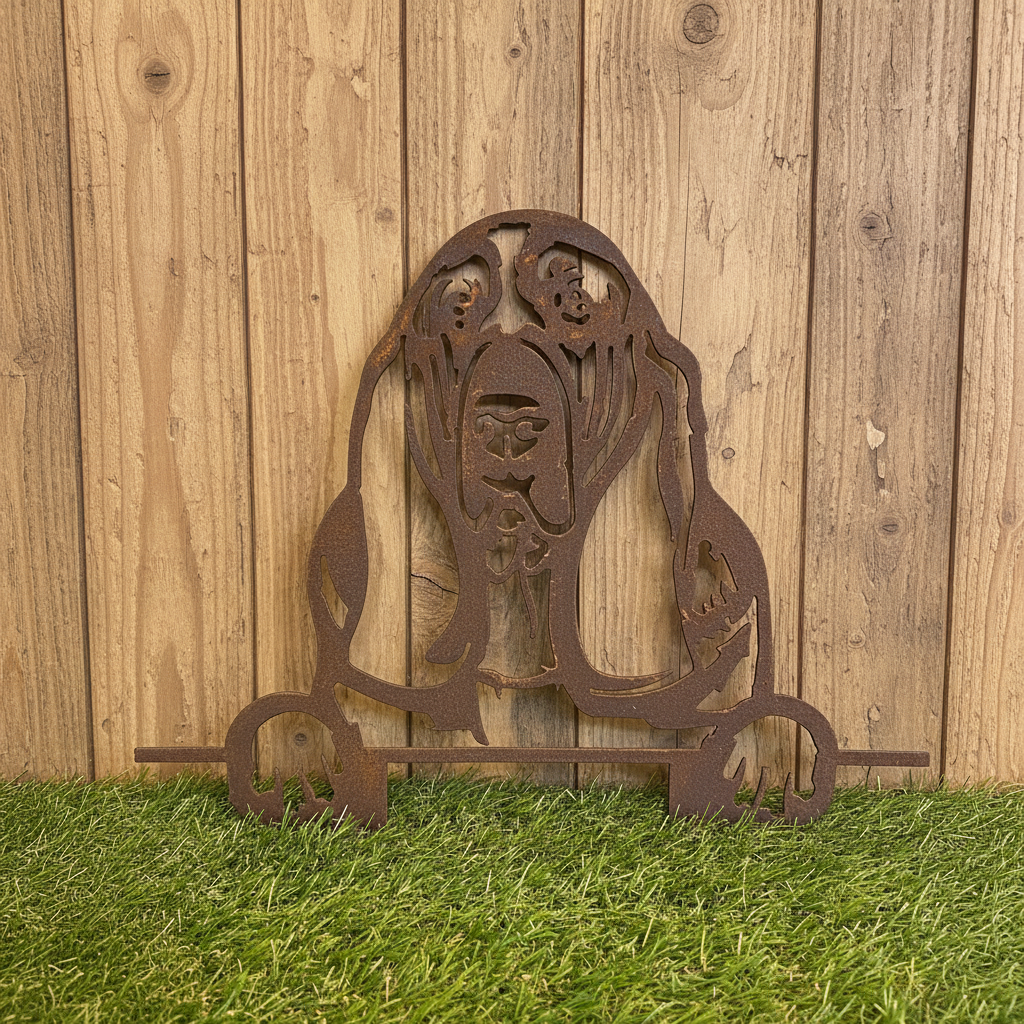 Basset Hound - Dog Memorial Plaque - Metal Art