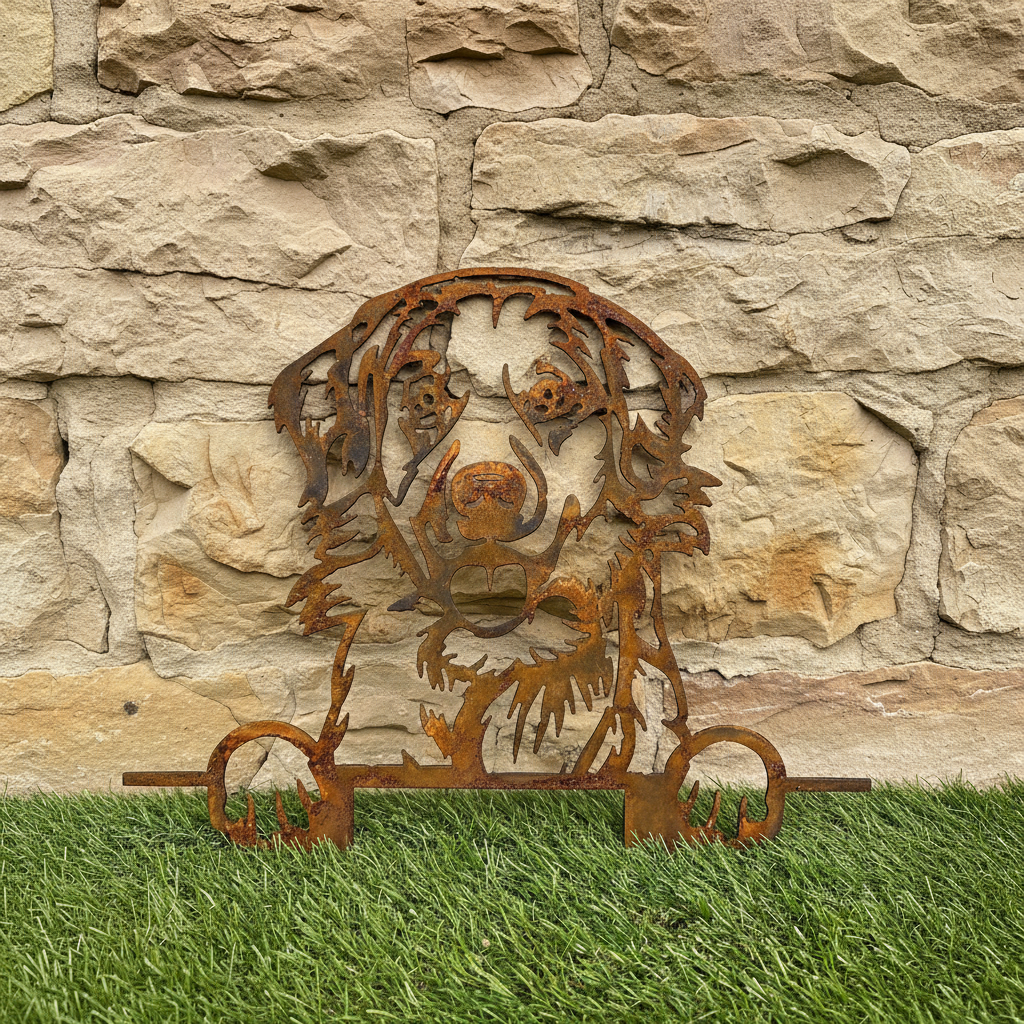 Golden Retriever - Dog Memorial Plaque - Metal Art