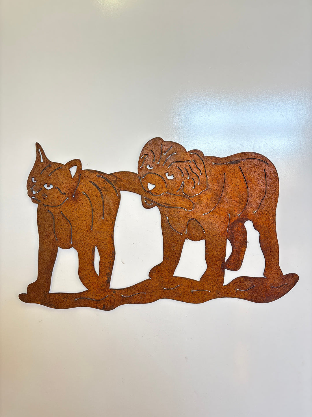 Cat & Dog Metal Wall Art