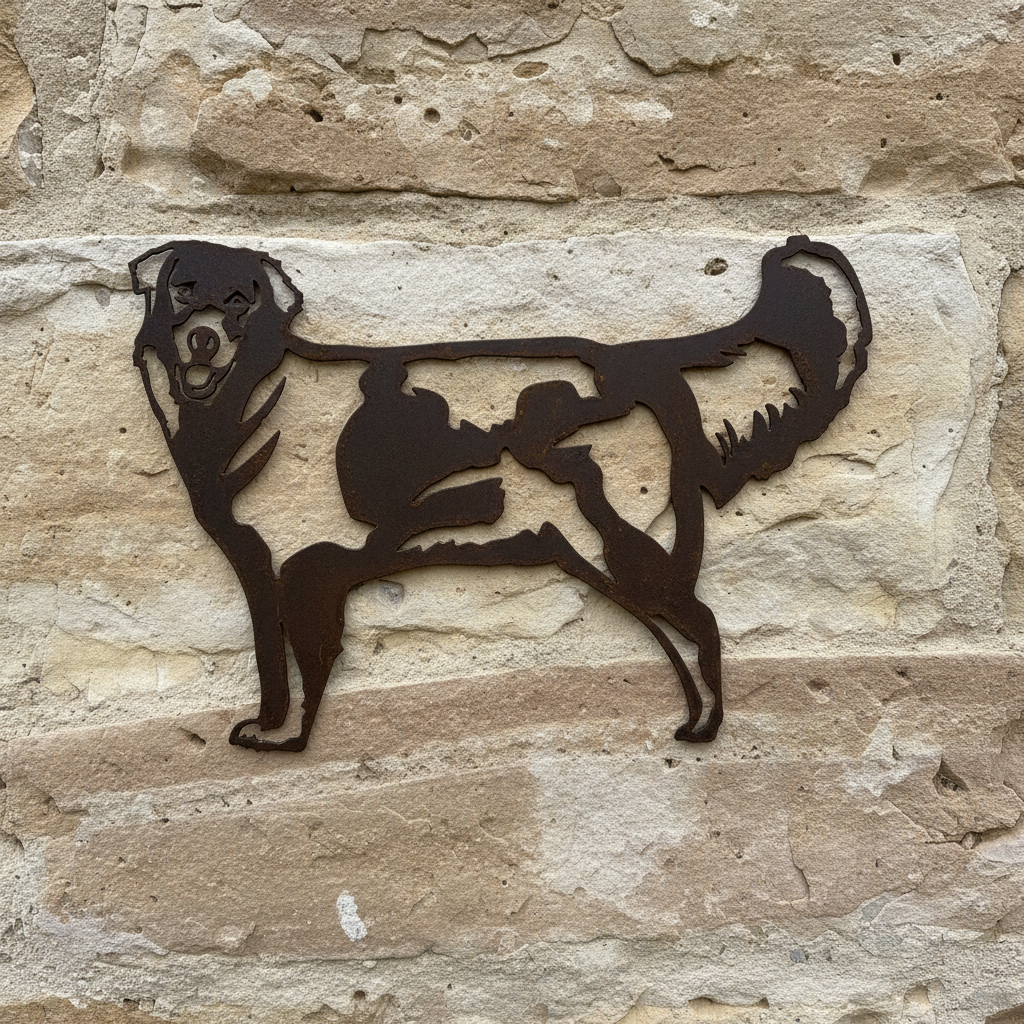 Golden Retriever Dog Metal Wall Art - Garden Art
