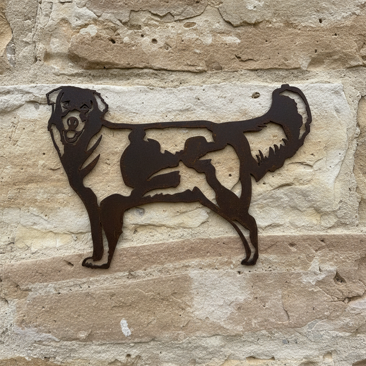 Golden Retriever Dog Metal Wall Art - Garden Art
