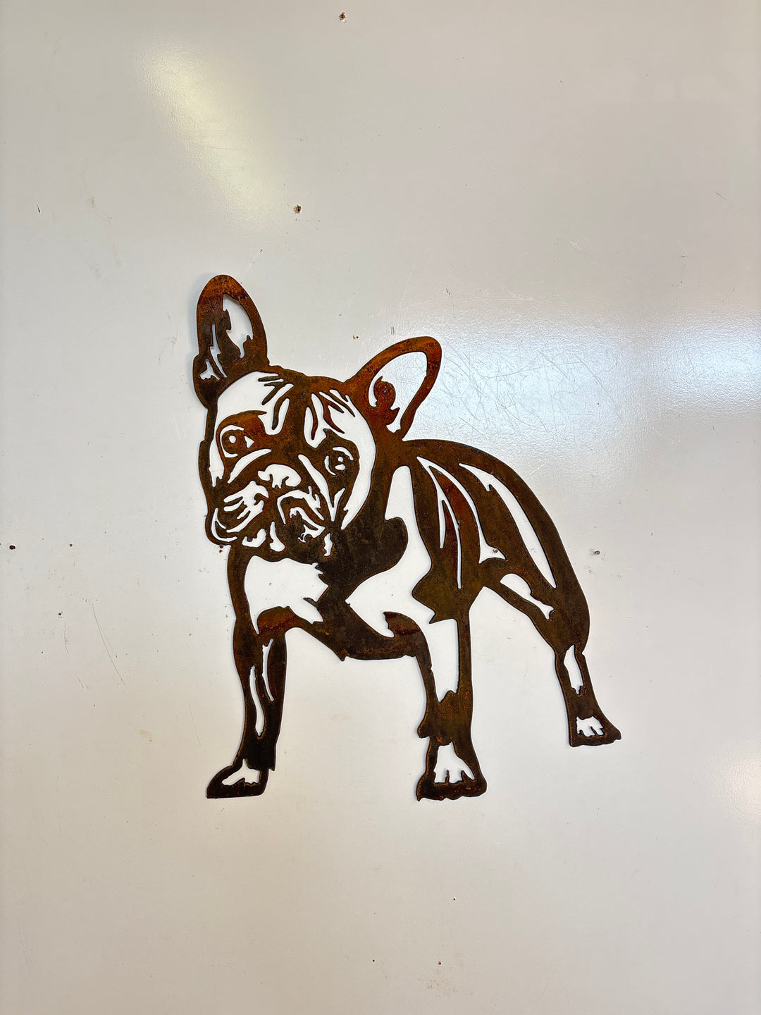 French Bulldog Frenchie Dog Metal Wall Art and Garden Art