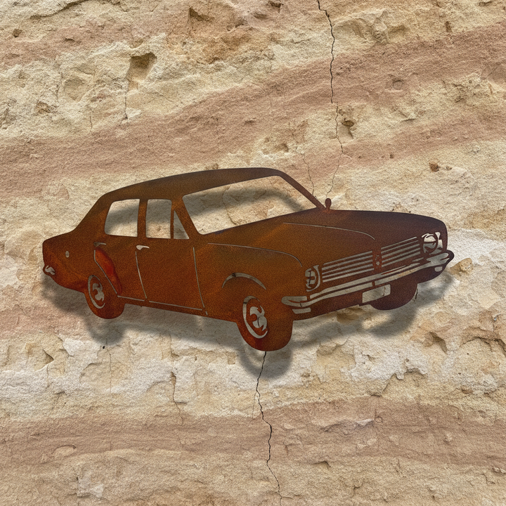 HT Holden Sedan Metal Wall Art