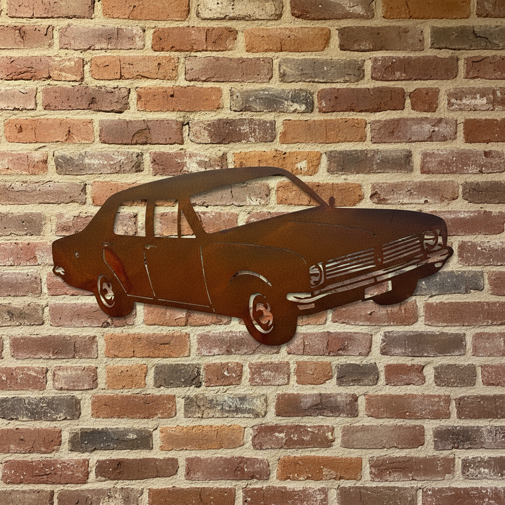 HT Holden Sedan Metal Wall Art