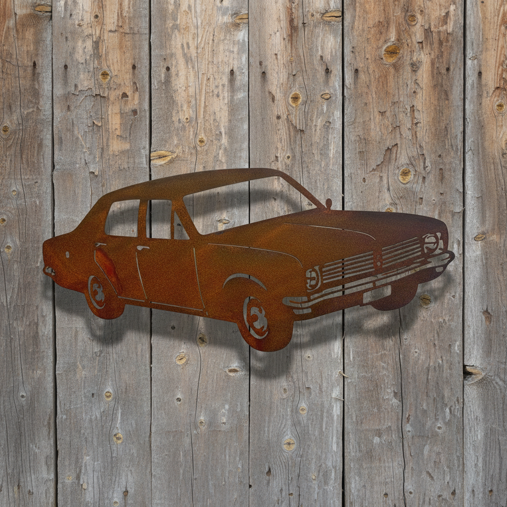 HT Holden Sedan Metal Wall Art