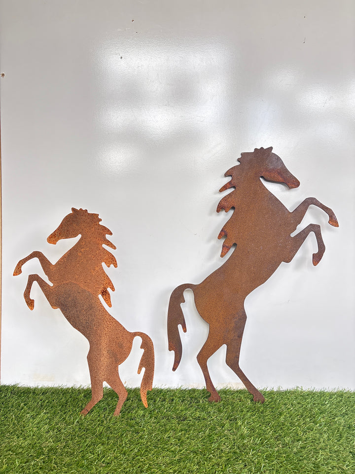 Rearing Horse Metal Garden Art