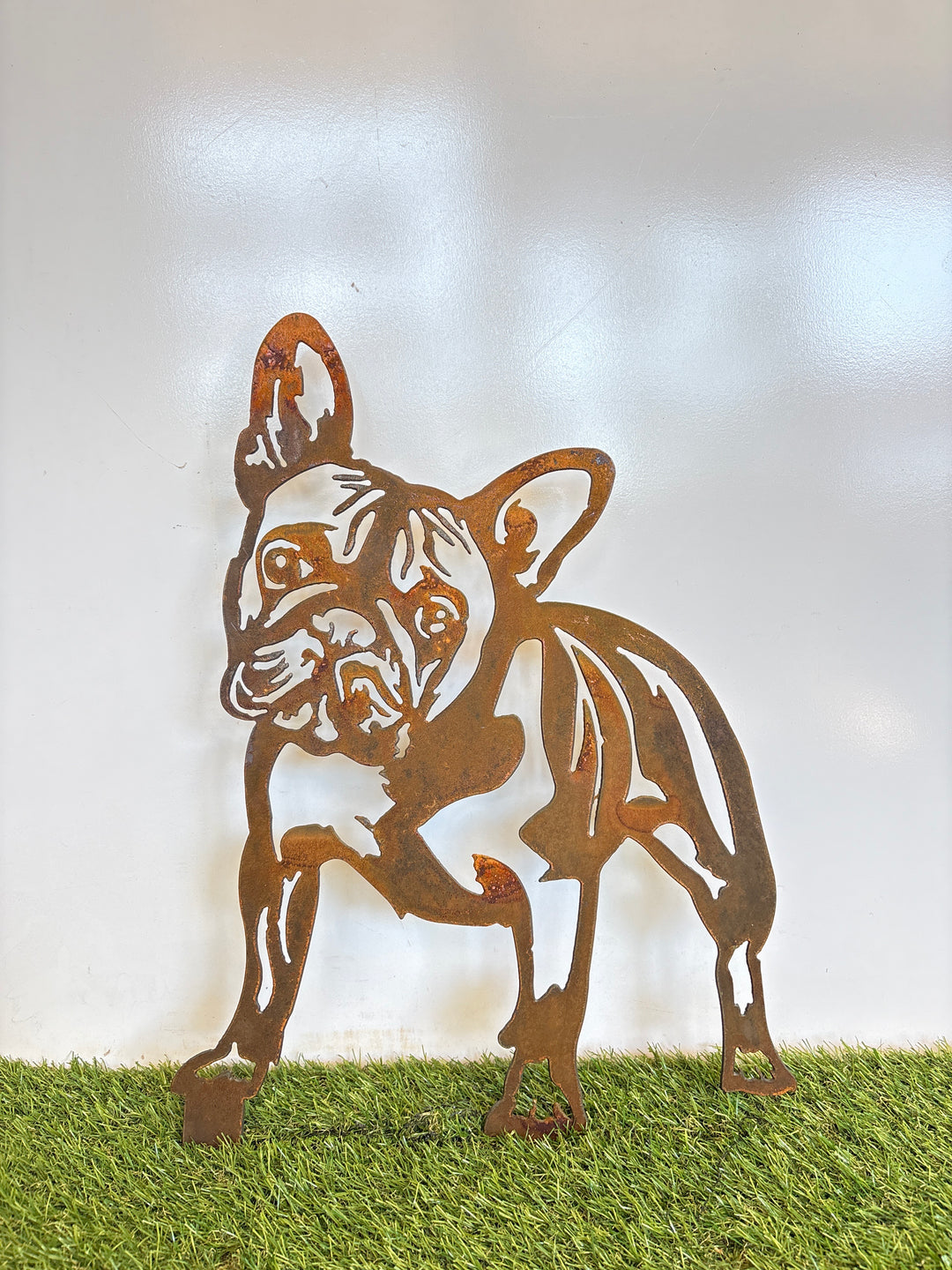 French Bulldog Frenchie Dog Metal Wall Art and Garden Art