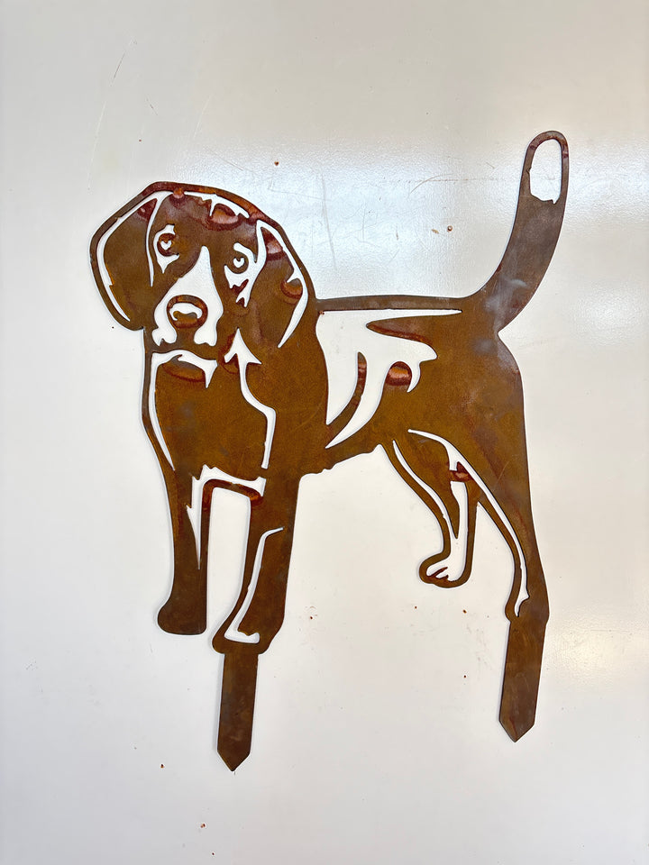 Beagle Dog Metal Wall Art - Garden Art