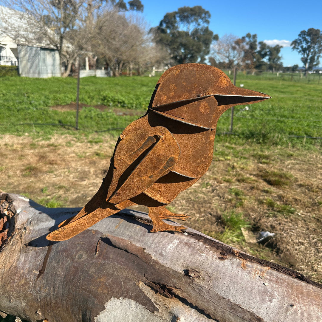 Metal Kookaburra Sculpture – Australian Native Bird Garden Art