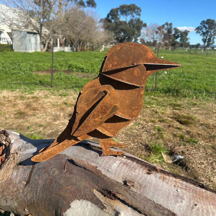 Metal Kookaburra Sculpture – Australian Native Bird Garden Art