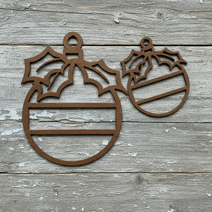 Christmas Bauble Metal Art