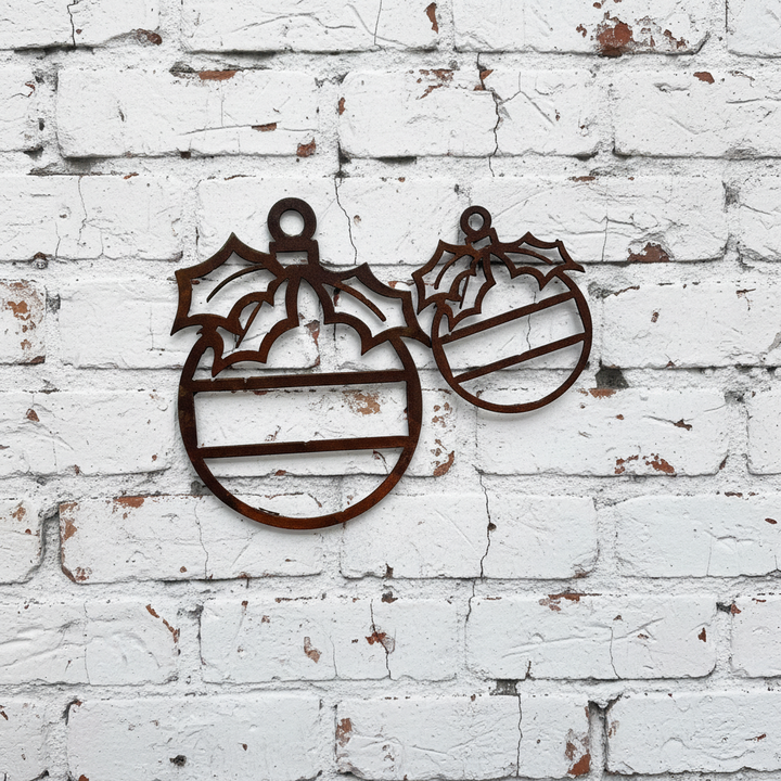 Christmas Bauble Metal Art