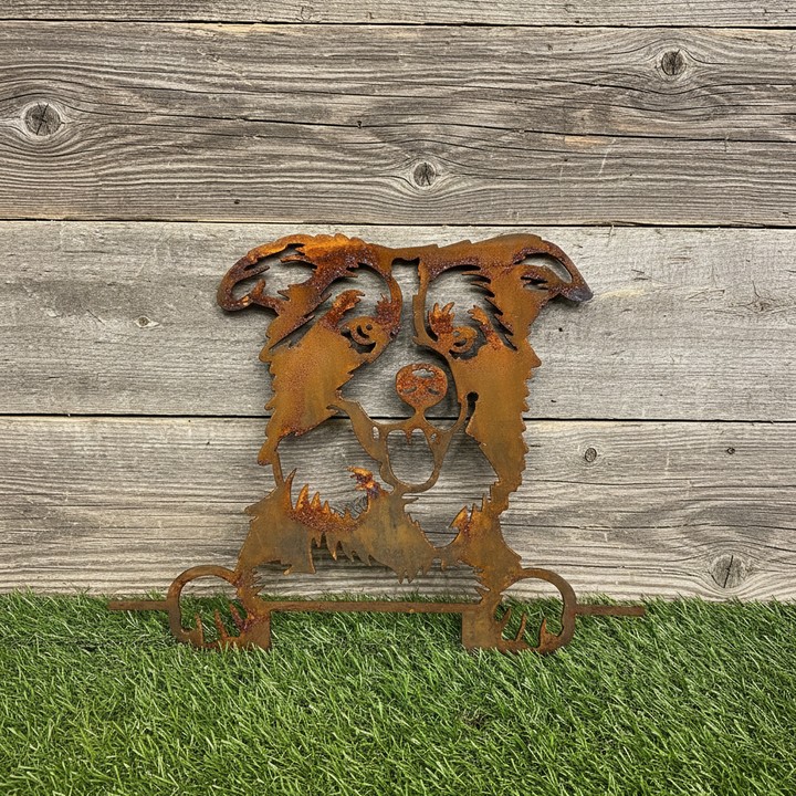 Border Collie - Dog Memorial Plaque - Metal Art