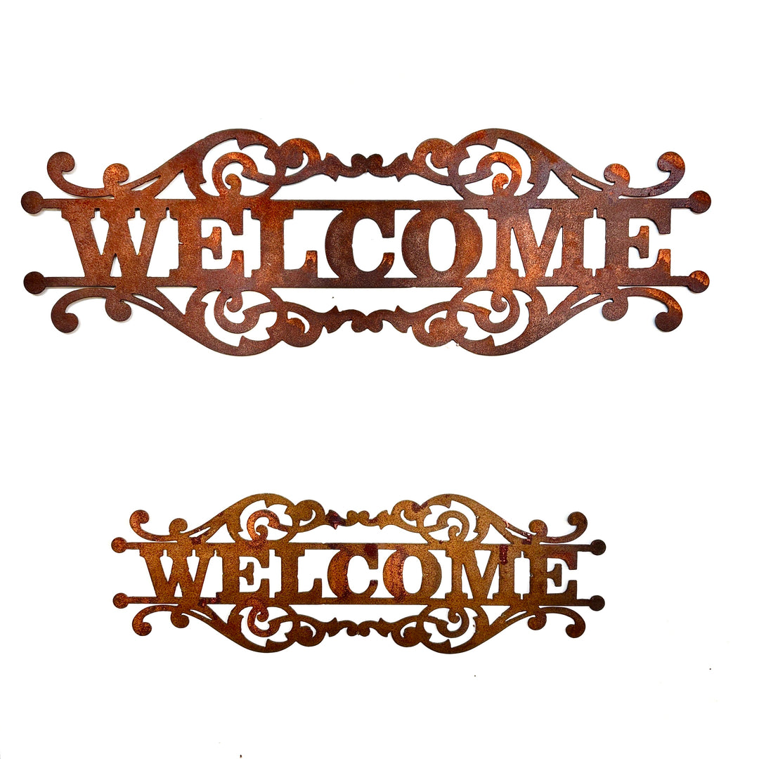 Welcome Sign (custom wording available) Metal Wall Art