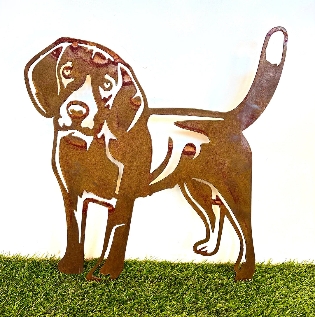Beagle Dog Metal Wall Art - Garden Art