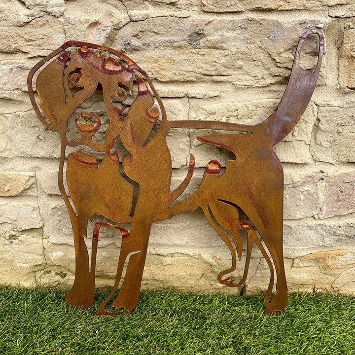 Beagle Dog Metal Wall Art - Garden Art