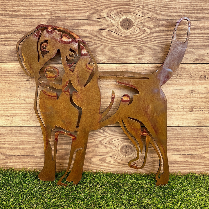 Beagle Dog Metal Wall Art - Garden Art