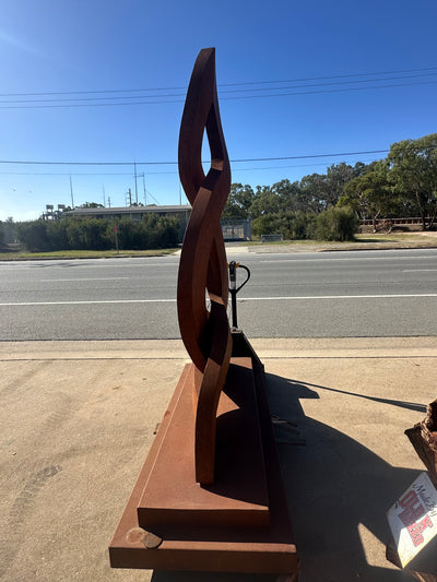 Unbreakable Bond – Mother & Daughter - Contemporary Metal Sculpture