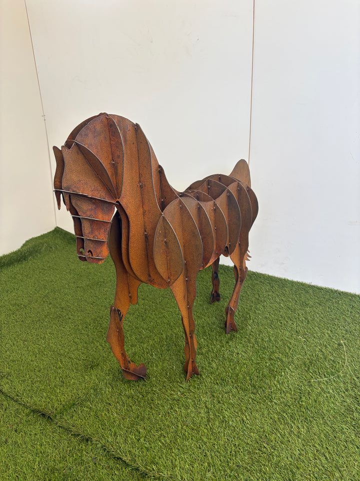 Steel Stride – Metal Horse Sculpture (4 Sizes Available)