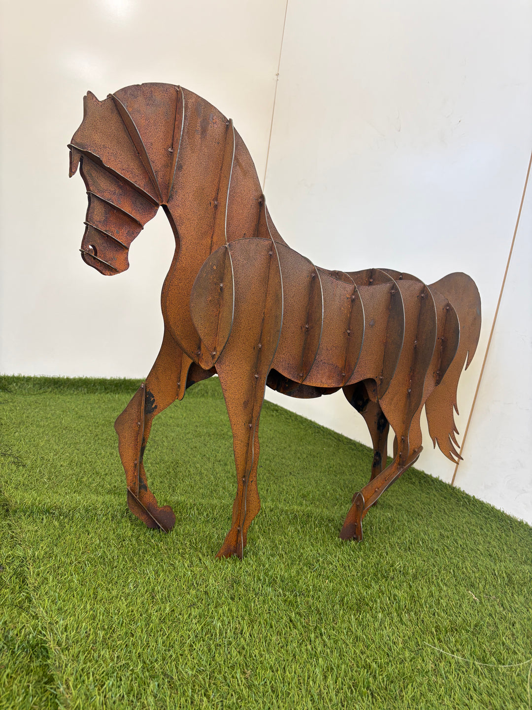 Steel Stride – Metal Horse Sculpture (4 Sizes Available)