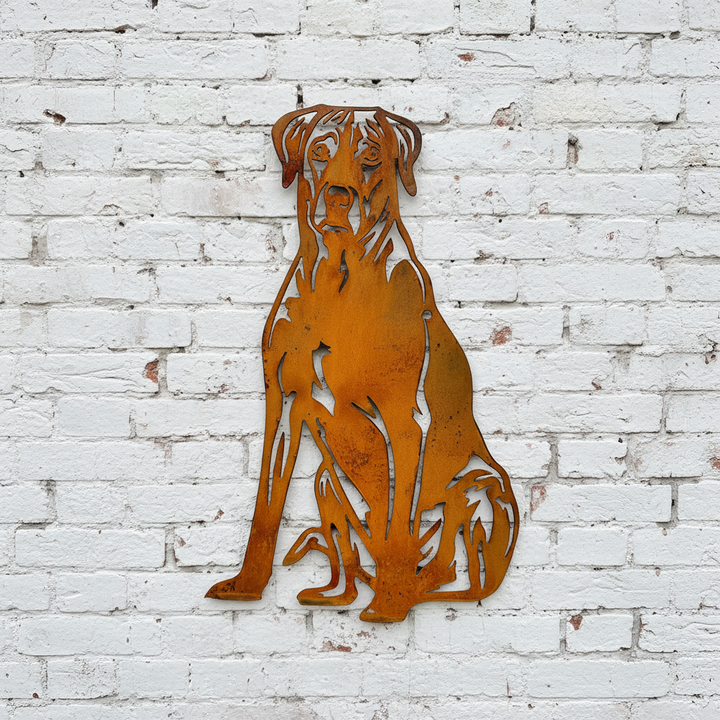Rhodesian Ridgeback Metal Wall Art - Dog Garden Art
