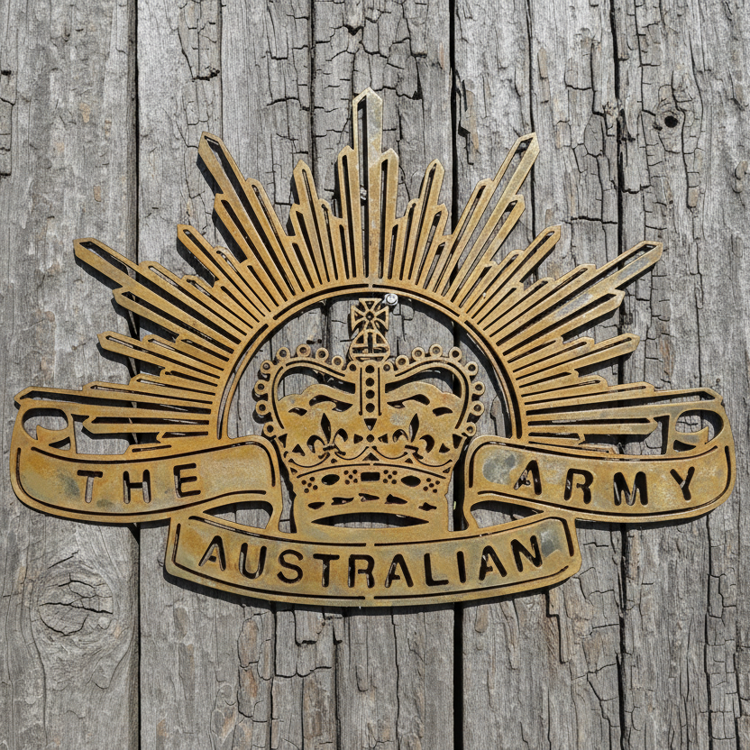 Australian Army ANZAC Metal Wall Art