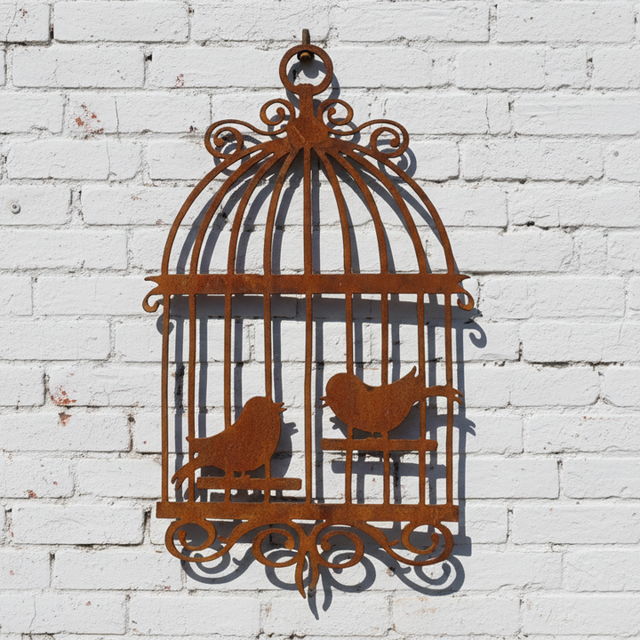 Bird Cage Metal Wall Art