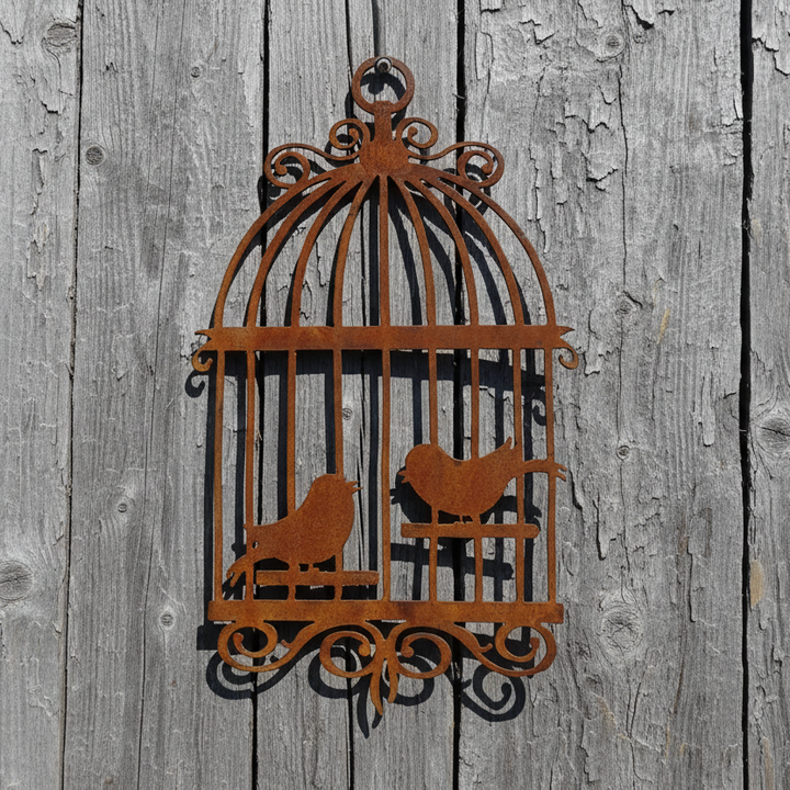 Bird Cage Metal Wall Art
