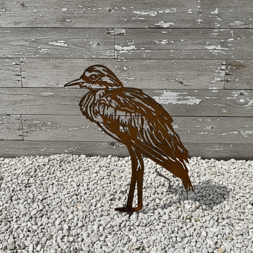 Bush Stone Curlew Metal Wall Art Garden Art