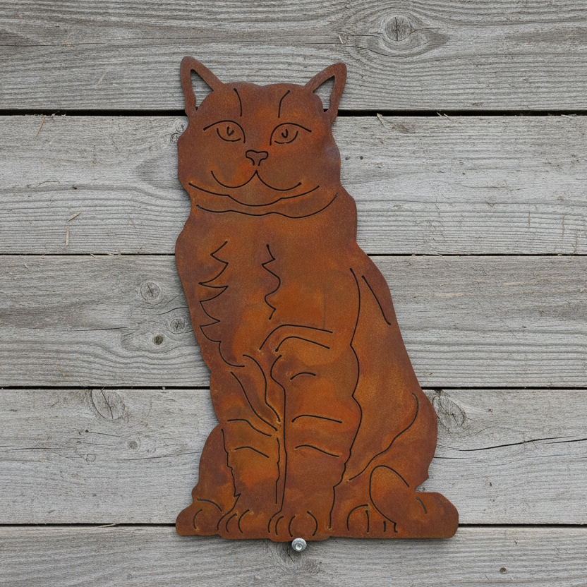 Cat Metal Wall Art