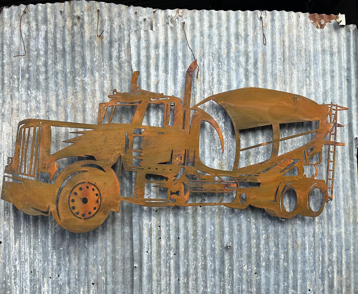 Cemet Truck Concrete Metal Wall Art-Old n Dazed
