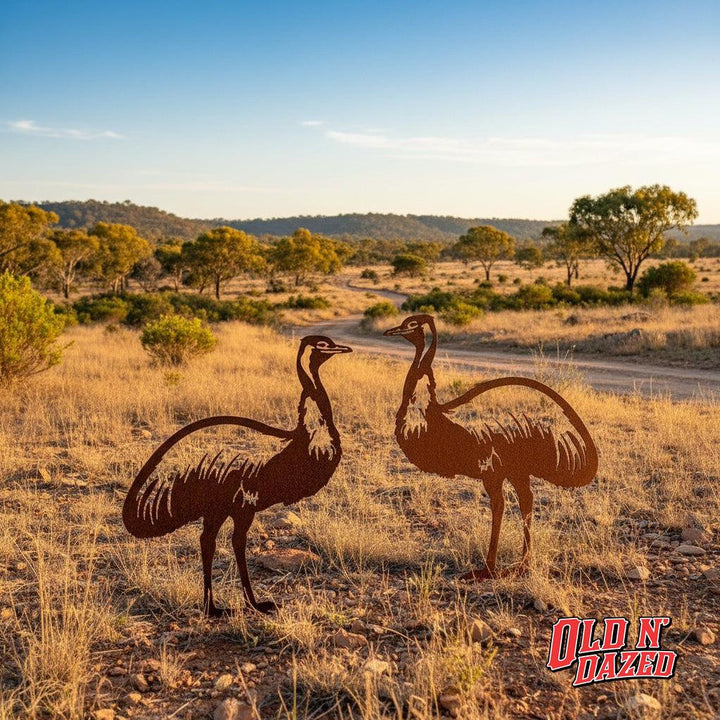 Metal Emu Garden Art
