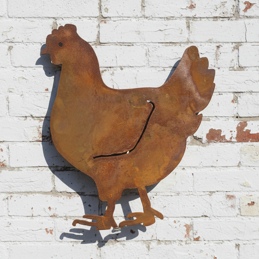 Chicken Metal Wall Art