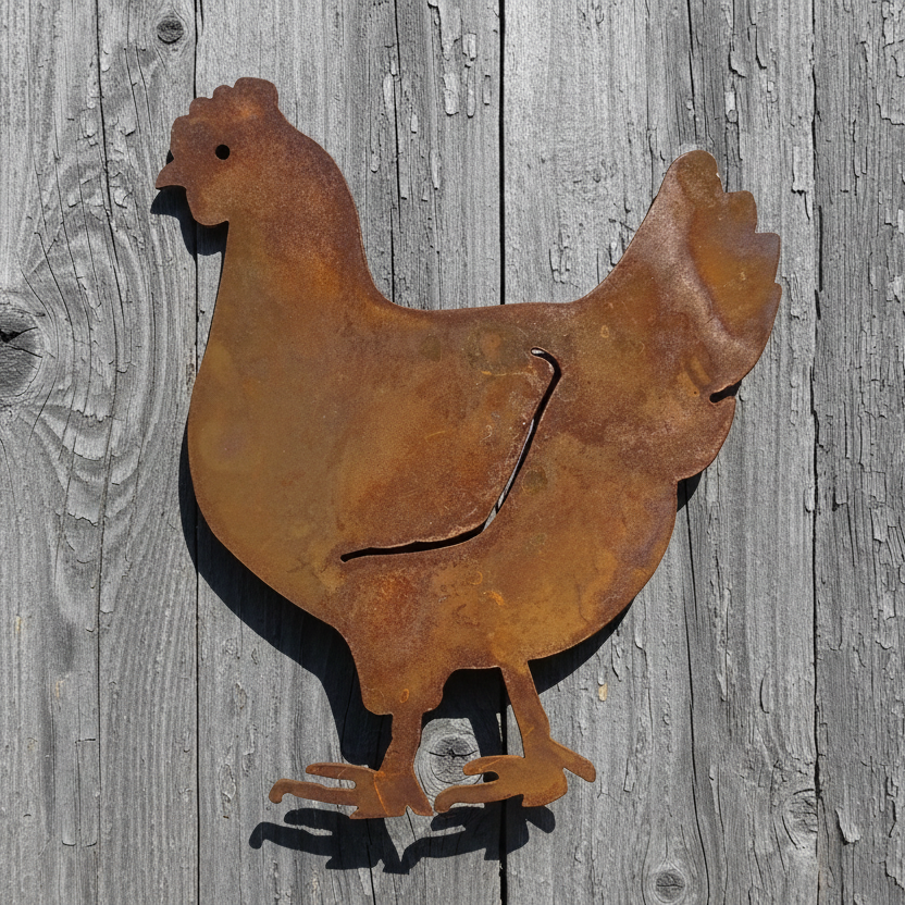Chicken Metal Wall Art