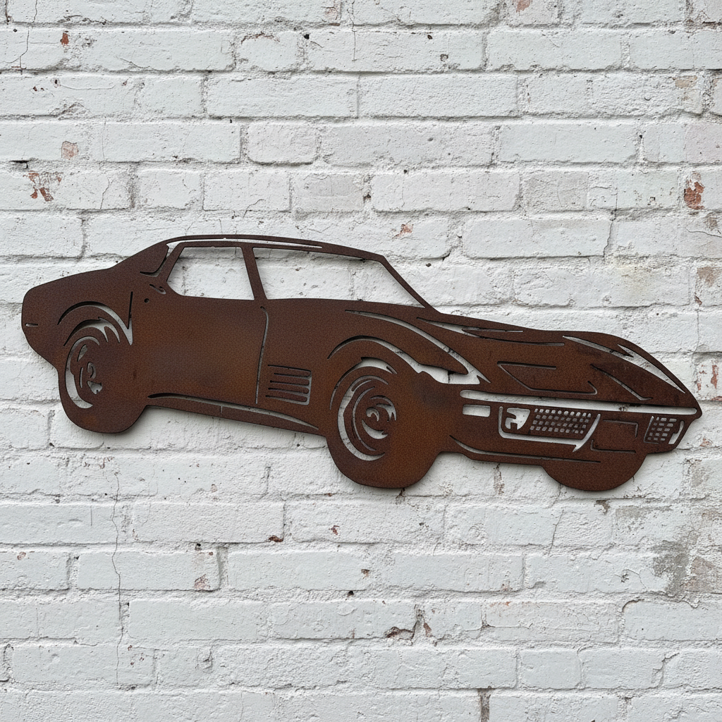 Corvette Stingray Metal Wall Art