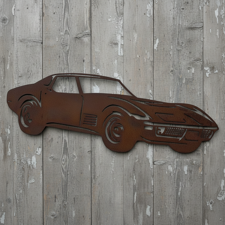 Corvette Stingray Metal Wall Art