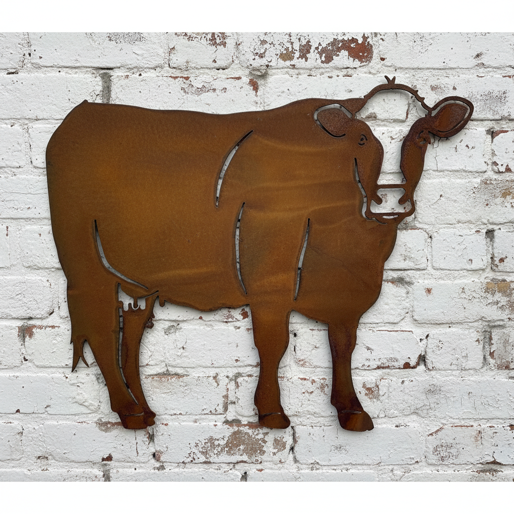 Cow Farm Metal Wall Art