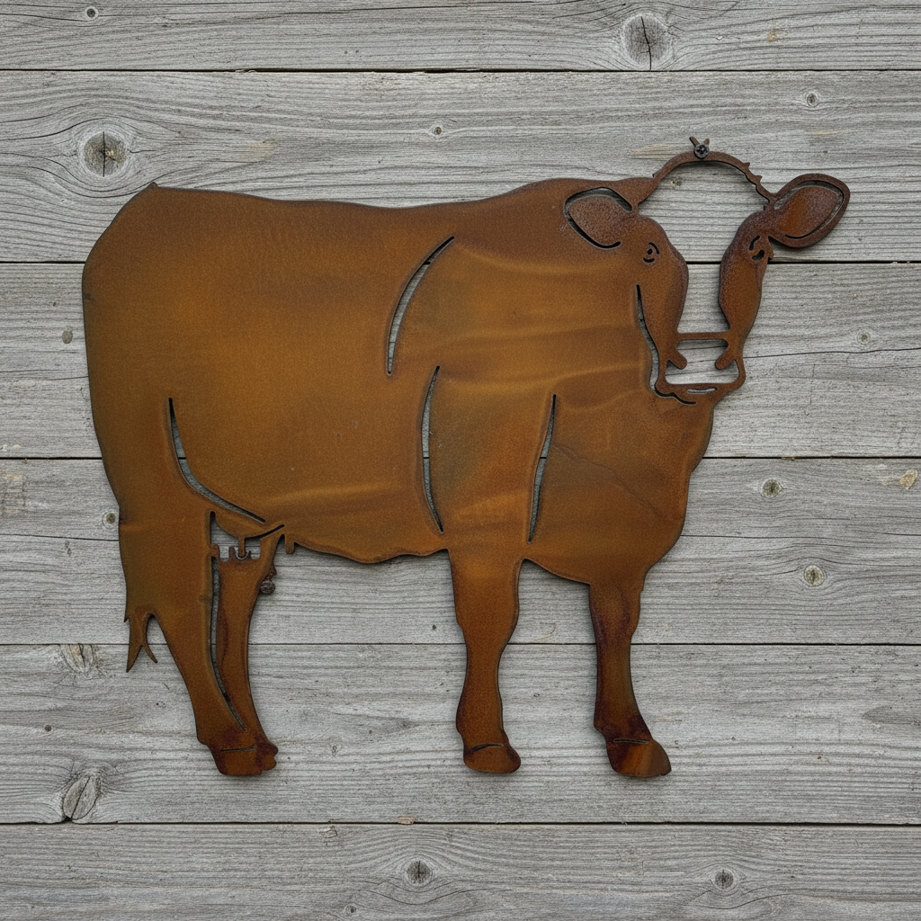 Cow Farm Metal Wall Art