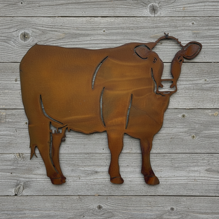 Cow Farm Metal Wall Art