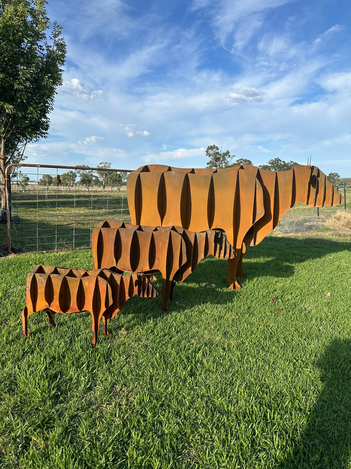 Cow - Metal garden Sculpture - Large Feature - Statement Piece-Old n Dazed