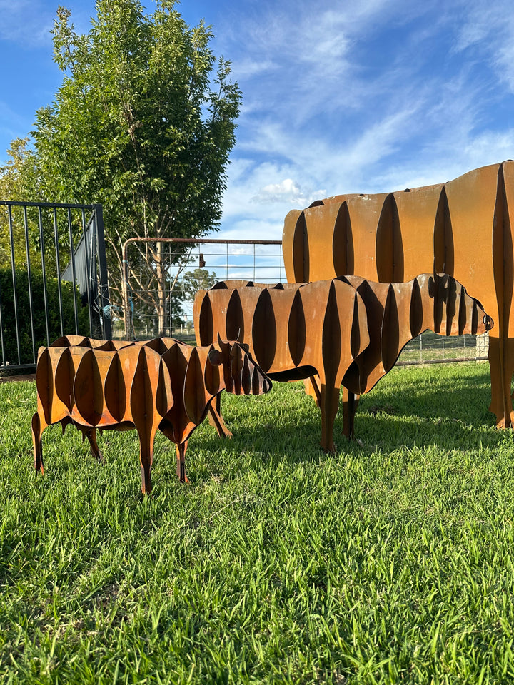 Cow - Metal garden Sculpture - Large Feature - Statement Piece-Old n Dazed