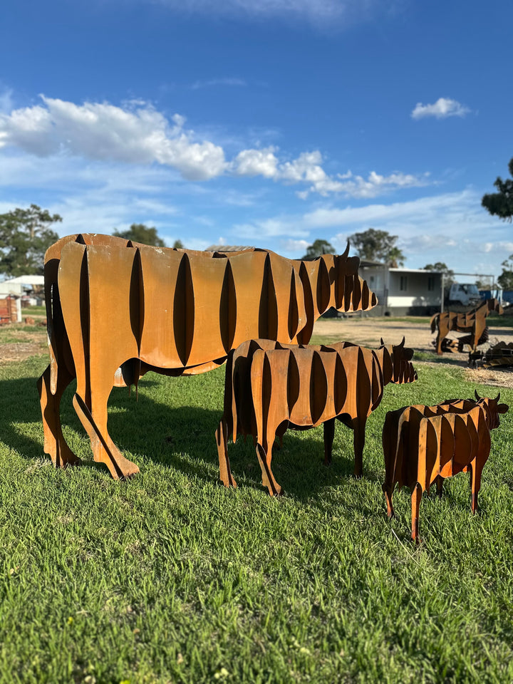 Cow - Metal garden Sculpture - Large Feature - Statement Piece-Old n Dazed