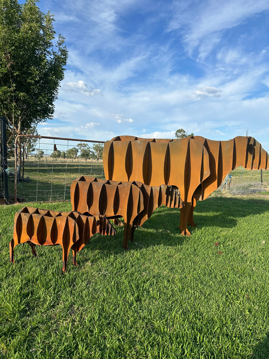 Cow - Metal garden Sculpture - Large Feature - Statement Piece-Old n Dazed
