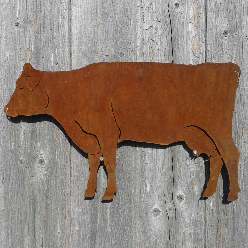 Cow Metal Wall Art