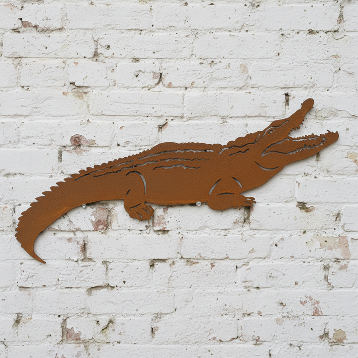 Crocodile Metal Wall Art