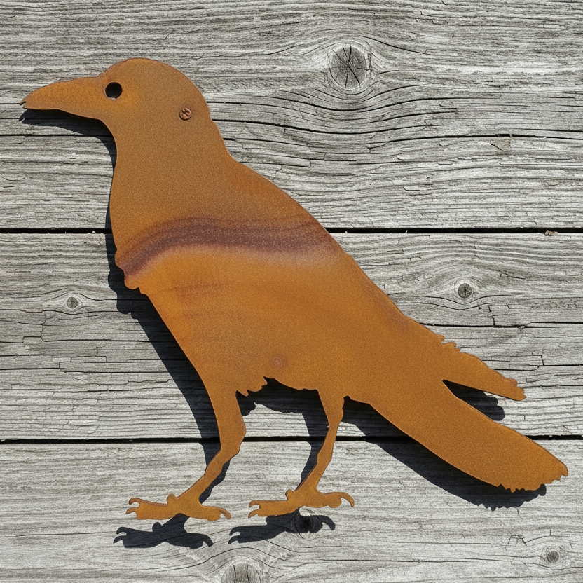 Crow Metal Wall Art
